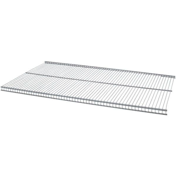 Organized Living FreedomRail 4 Ft. W. x 12 in. D Profile Ventilated Closet Shelf, Nickel 1813124845 - main